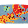 Cat & Butterfly Doormat – 20"x30" Washable Indoor/Outdoor Rug