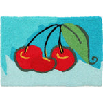 Jellybean Luscious Cherries 20"x30" Accent Mat – Vibrant & Washable Doormat for Indoor/Outdoor Use