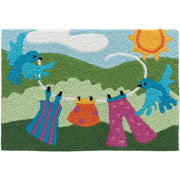 Funny Animal Welcome Mat – Jellybean The Heist Raccoon Rug