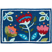 Colorful Folk Art Welcome Mat – Jellybean Boho Floral Accent