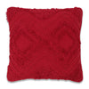 Vickerman JB210332 18" X 18" Red Diamond Cotton Pillow