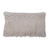 Vickerman JB211052 12" X 20" Gray Plaid With Fringe Cotton Pillow