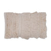 Vickerman JB212493 12" X 20" Beige Fringe Cotton Pillow