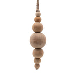 Vickerman JB214410 5" Natural Wooden Bead Ornament 2 Pieces Per Unit.