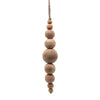 Vickerman JB214610 7" Natural Wooden Bead Ornament 2 Pieces Per Unit.