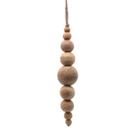 Vickerman JB214610 7" Natural Wooden Bead Ornament 2 Pieces Per Unit.