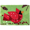 Cardinal Doormat – 20"x30" Winter Bird Accent Rug for Entryways