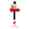 Vickerman JR172230 36" Snowman Skating Rink Sign