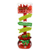 Vickerman JR172238 37" Red And Green Directional North Pole Sign