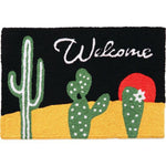 Jellybean Cactus Night Sky 20"x30" Doormat – Machine Washable Indoor/Outdoor Accent Mat with Desert Design