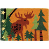 Moose Doormat – 20"x30" Pine Forest Accent Rug for Cabin Entryways