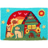 Pet Doormat – 20"x30" Peace Love Dog Rug for Entryways
