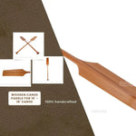59 Inch Canoe Paddles – Handcrafted Wood Pair – Red Cedar and Mahogany