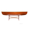 Wooden Canoe Coffee Table – 19.75H Nautical Accent – 5 Ft Handcrafted Design
