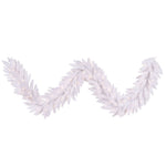 Vickerman K160315LED 9' White Artificial Christmas Garland Warm White Dura-Lit Led Lights