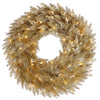 Vickerman K166437LED 36" Champagne Fir Artificial Christmas Wreath Warm White Dura-Lit LED Lights.
