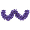 Vickerman K168414 9' Flocked Purple Fir Artificial Christmas Garland Unlit