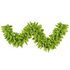 Vickerman K168614 9' X 14" Flocked Lime Fir Artificial Christmas Garland Unlit