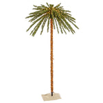 Vickerman K169171LED 7' Outdoor Palm Artificial Tree With 500 Warm White Italian LED Lights