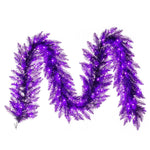 Vickerman K163215 9' Purple Artificial Christmas Garland Purple Dura-Lit Incandescent Mini Lights