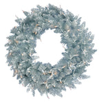 Vickerman K166948LED 48" Silver Fir Artificial Christmas Wreath Warm White Dura-Lit LED Lights.