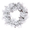 Vickerman K171230 30" Flocked Atka Artificial Christmas Wreath Unlit