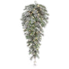 Vickerman K176608LED 36" X 16" Frosted Lacey Artificial Christmas Teardrop Warm White Dura-Lit® LED Mini Lights