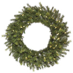 Vickerman K178431LED 30" Artificial Oak Fraser Fir Wreath With 360 Pe/Pvc Tips 70 Ul Dura-Lit® LED Warm White Mini Lights.