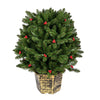 Vickerman K191825 2.5' X 28" Potted Tifton Globe Artificial Christmas Tree Unlit