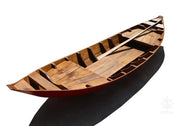 Old Modern Handicrafts South East Asia Sampan Boat Red Bottom Thuyen Ba La Tam Ban
