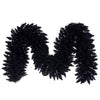 Vickerman K221714 9' X 14" Flocked Black Fir Artificial Garland Unlit.