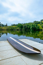 Old Modern Handicrafts K222B Paddle Board in Dark Painted Wood 11ft with 1 fin