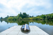 Old Modern Handicrafts K222B Paddle Board in Dark Painted Wood 11ft with 1 fin