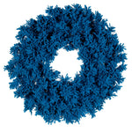 Vickerman K223330 30" Flocked Turquoise Fir Artificial Wreath Unlit.