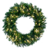 Vickerman K224339LED 36" Douglas Fir Artificial Pre-Lit Wreath Warm White 3Mm Low Voltage LED Wide Angle Lights.