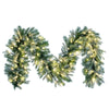 Vickerman K224715LED 9' X 14" Frosted Douglas Fir Artificial Garland With Warm White Led Lights