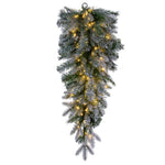Vickerman K224839LED 36" Frosted Douglas Fir Artificial Pre-Lit Warm White 3Mm Low Voltage LED Wide Angle Lights.