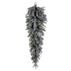 Vickerman K224846 48" Frosted Douglas Fir Artificial Unlit Teardrop.