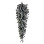 Vickerman K224846 48" Frosted Douglas Fir Artificial Unlit Teardrop.