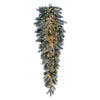 Vickerman K224849LED 48" Frosted Douglas Fir Artificial Teardrop With Warm White LED Lights.