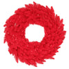 Vickerman K161437LED 36" Red Fir Artificial Christmas Wreath Red Dura-Lit LED Lights.