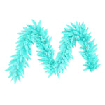 Vickerman K161015LED 9' Aqua Artificial Christmas Garland With Aqua Dura-Lit Led Lights