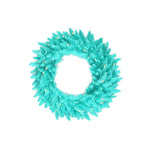 Vickerman K161061LED 60" Aqua Artificial Christmas Wreath Aqua Dura-Lit LED Lights.