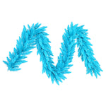 Vickerman K164315LED 9' Sky Blue Artificial Christmas Garland Blue Dura-Lit Led Lights