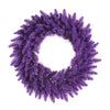 Vickerman K163225 24" Purple Artificial Christmas Wreath Purple Dura-Lit Incandescent Mini Lights