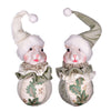 Vickerman KV200520 4.5" Jewel-Tide Greetings Collection Squirrel Christmas Ornament Assortment Pack Of 2