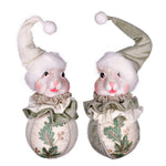 Vickerman KV200520 4.5" Jewel-Tide Greetings Collection Squirrel Christmas Ornament Assortment Pack Of 2