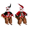 Vickerman KV201321 7.5" Holly Jolly Collection Squirrel Ornament Assortment Pack Of 2
