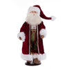 Vickerman KV202019 19" Deck The Halls Collection Santa Doll With Stand