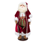 Vickerman KV202028 28" Deck The Halls Collection Santa Doll With Stand